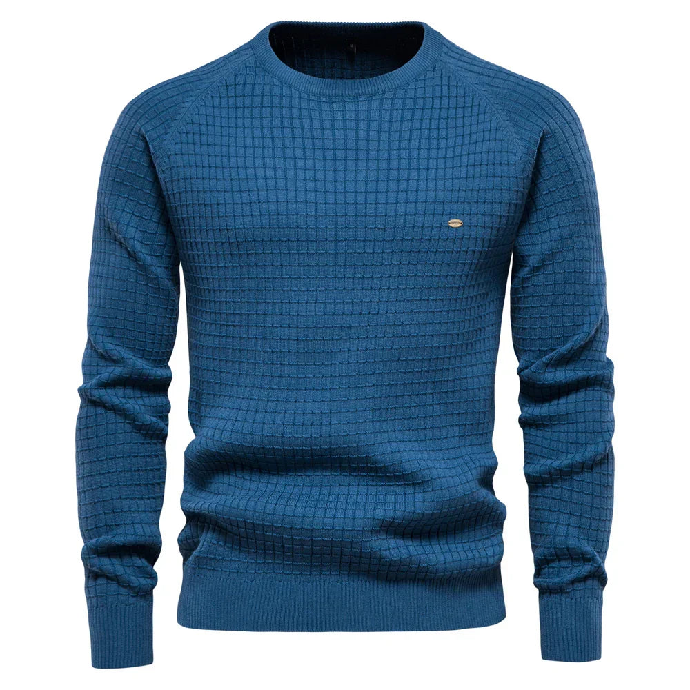 Emil™ | Men's sweater with plaid pattern