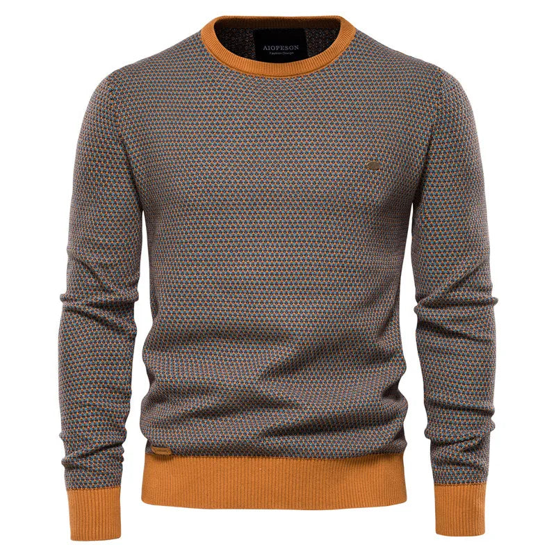 Oskar™ | Checked sweater for men
