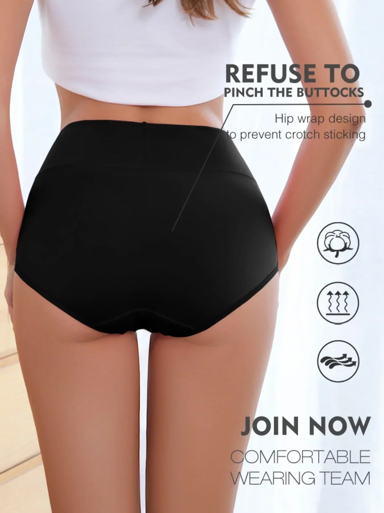 Noomi™ | Pack of 6 high-waisted panties