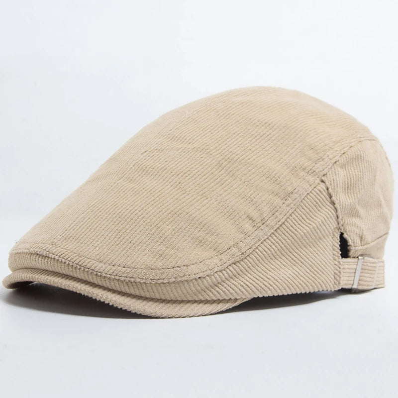 Colton™ | Vintage Corduroy Newsboy Cap