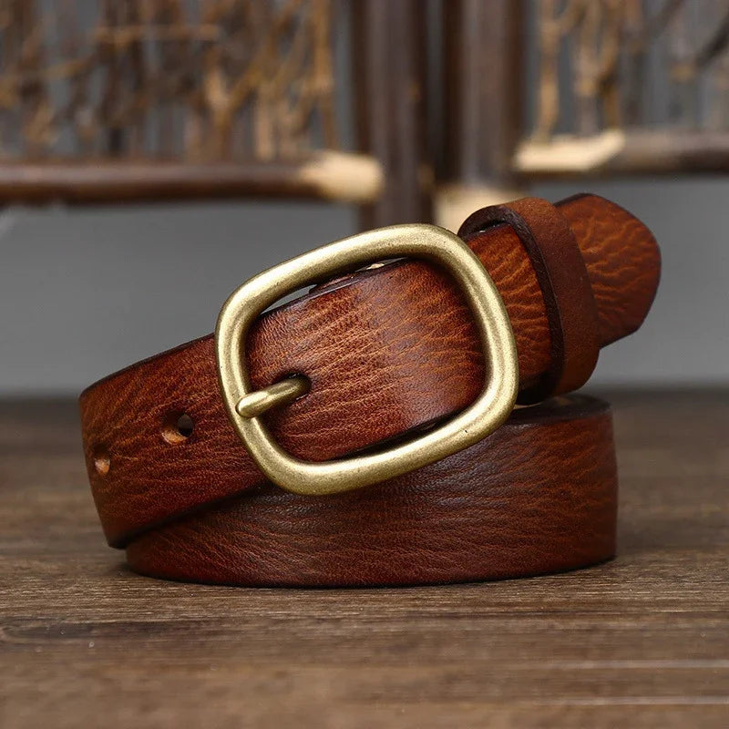 Elisa™ | Leather ladies' belt (1.1 inch wide)