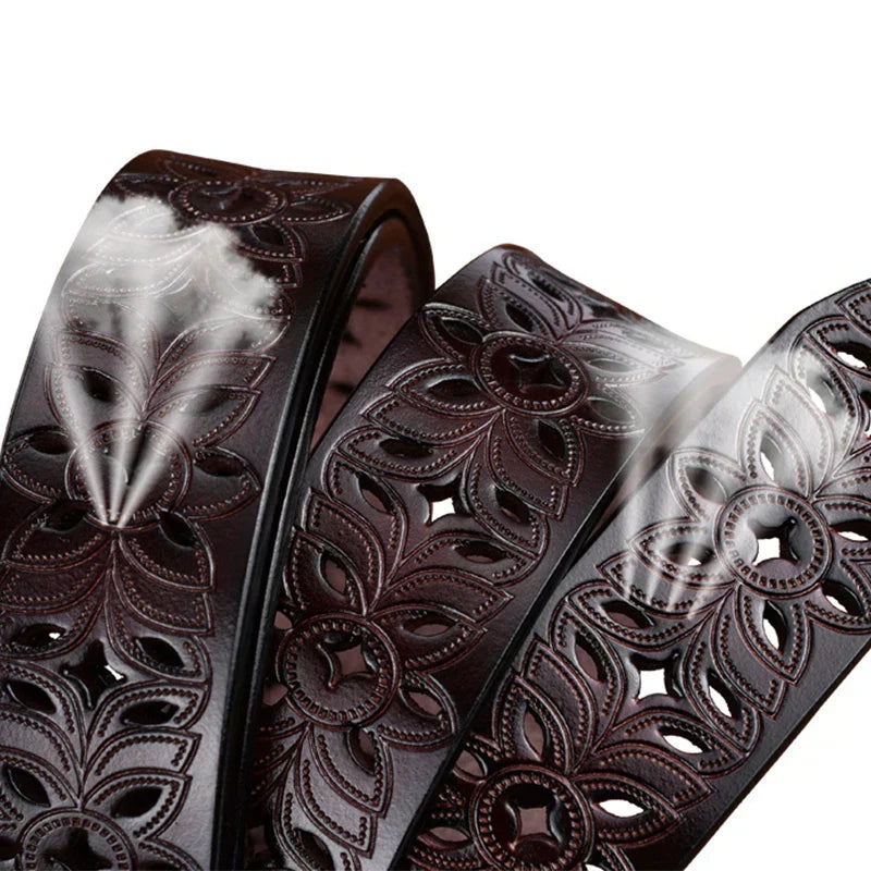 Michela™ | Ladies leather belt (45 inch)