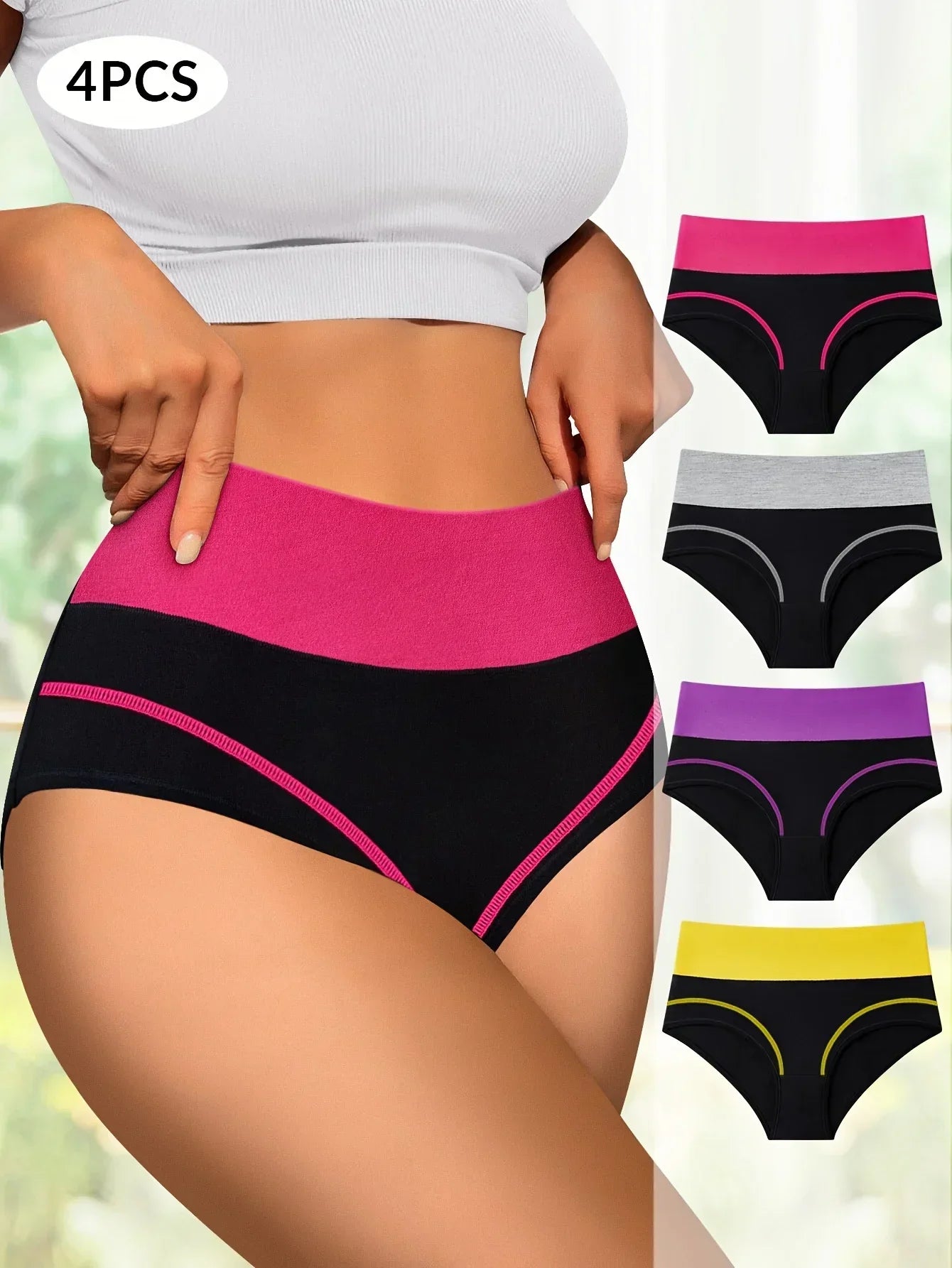 Léveil™ | Set of 4 high-waisted panties