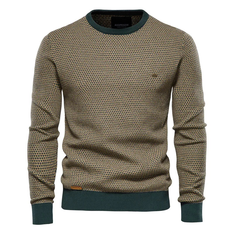Oskar™ | Checked sweater for men