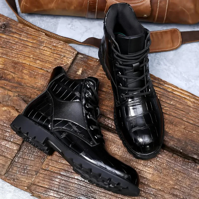 Rendell™ | Crocodile skin boots