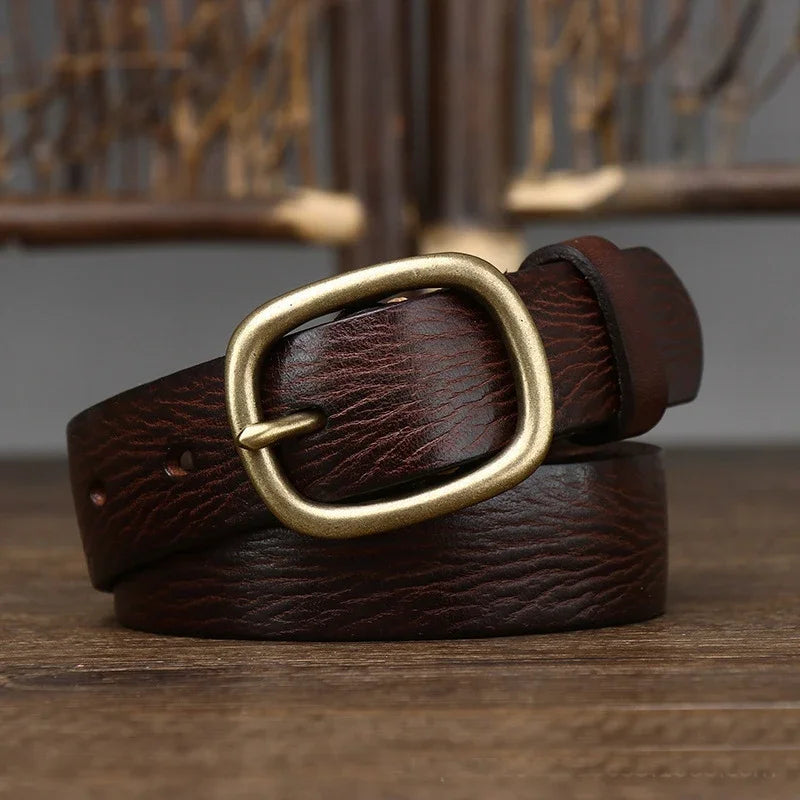Elisa™ | Leather ladies' belt (1.1 inch wide)