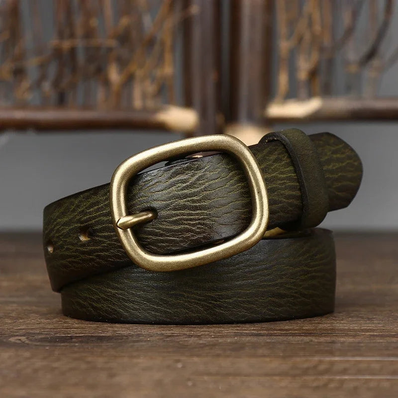 Elisa™ | Leather ladies' belt (1.1 inch wide)