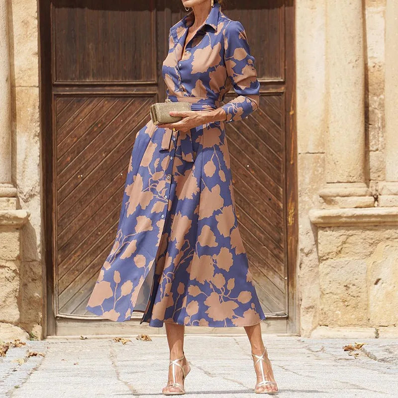 Élise™  | Chic long-sleeved dress