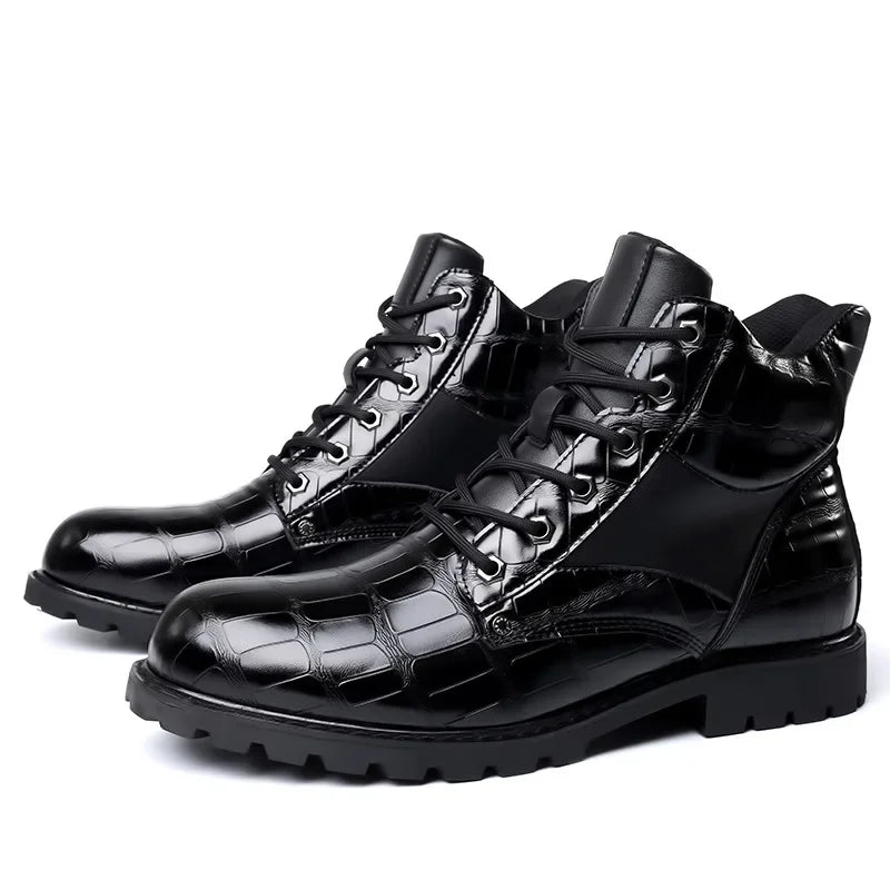 Rendell™ | Crocodile skin boots