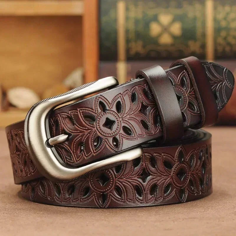Michela™ | Ladies leather belt (45 inch)