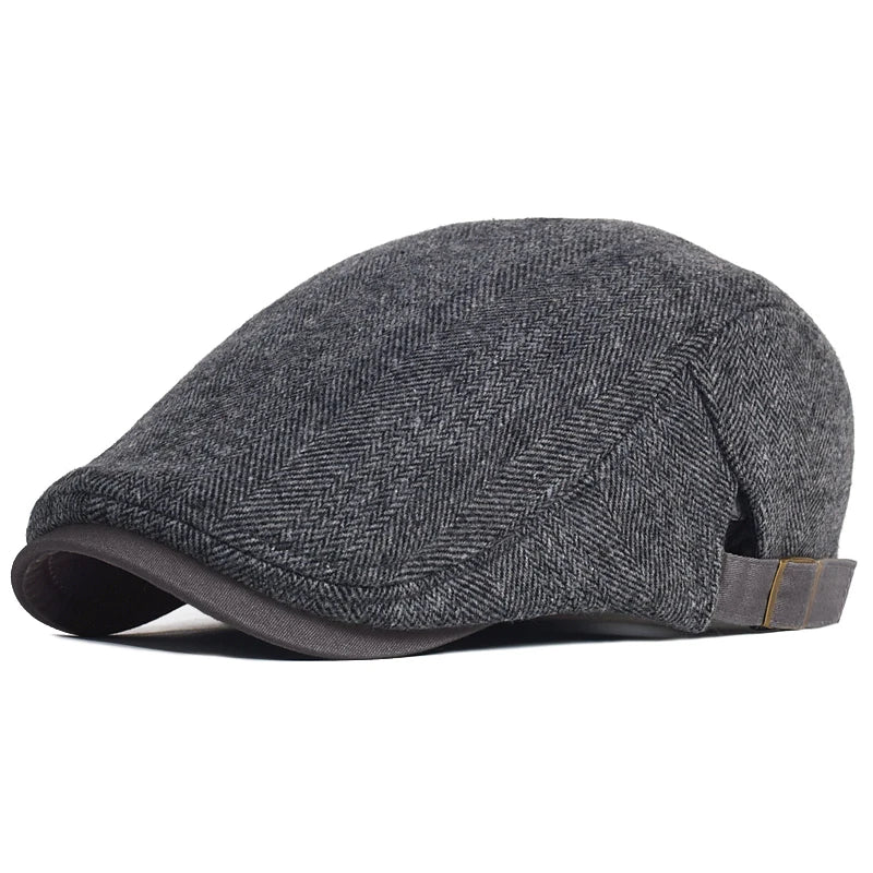 Ironholt™ | Rugged Herringbone Flat Cap