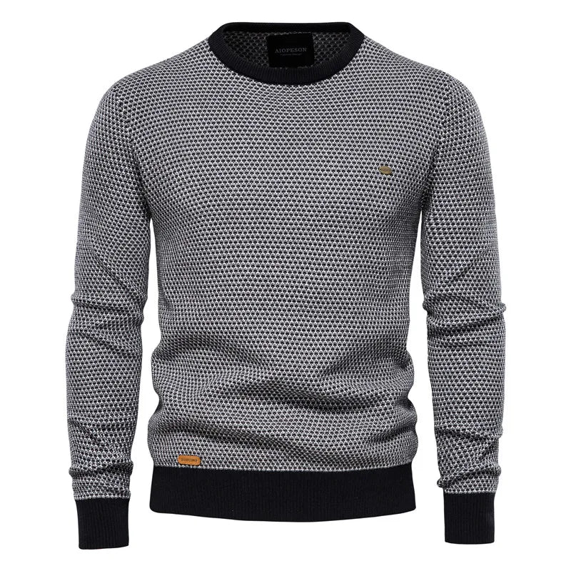 Oskar™ | Checked sweater for men