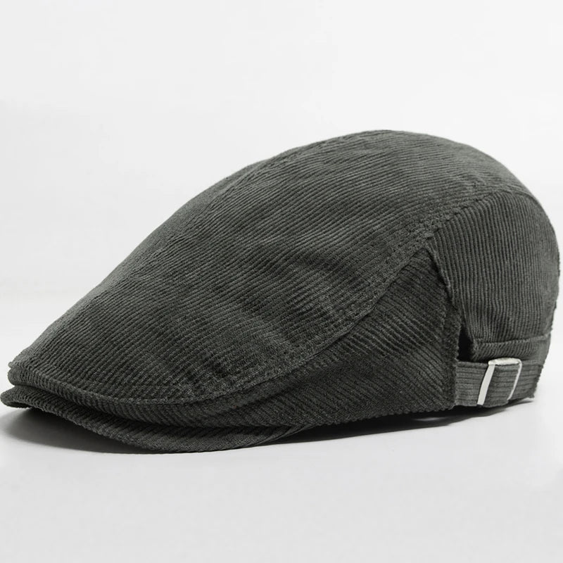 Colton™ | Vintage Corduroy Newsboy Cap