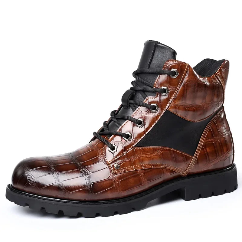 Rendell™ | Crocodile skin boots