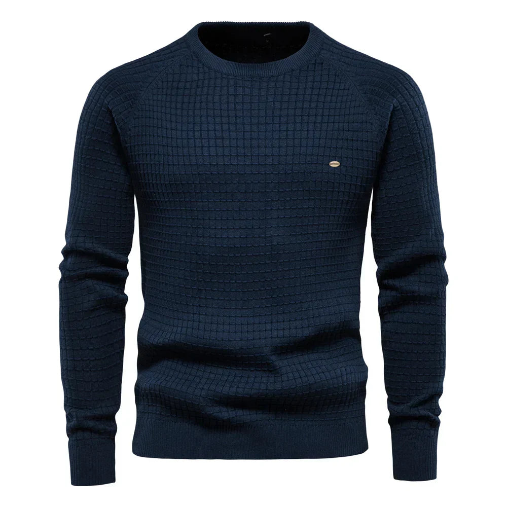 Emil™ | Men's sweater with plaid pattern