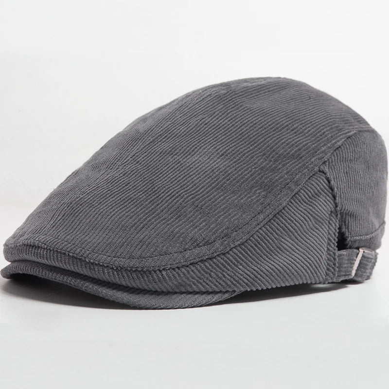 Colton™ | Vintage Corduroy Newsboy Cap