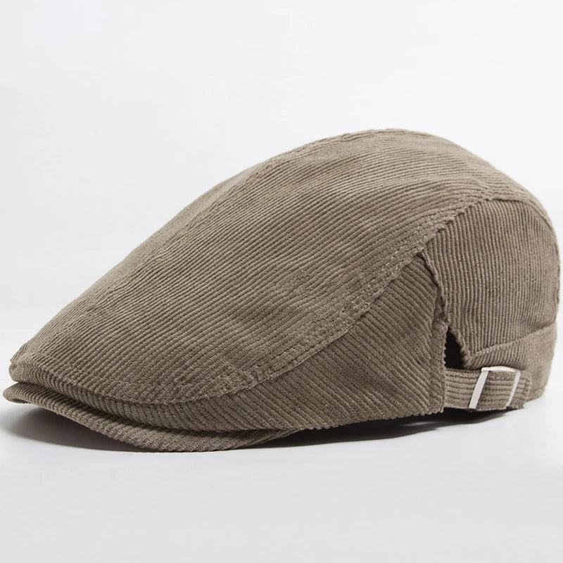 Colton™ | Vintage Corduroy Newsboy Cap