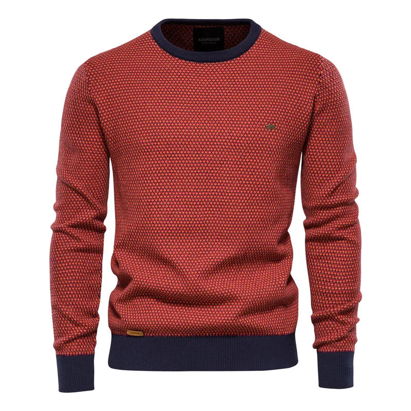 Oskar™ | Checked sweater for men