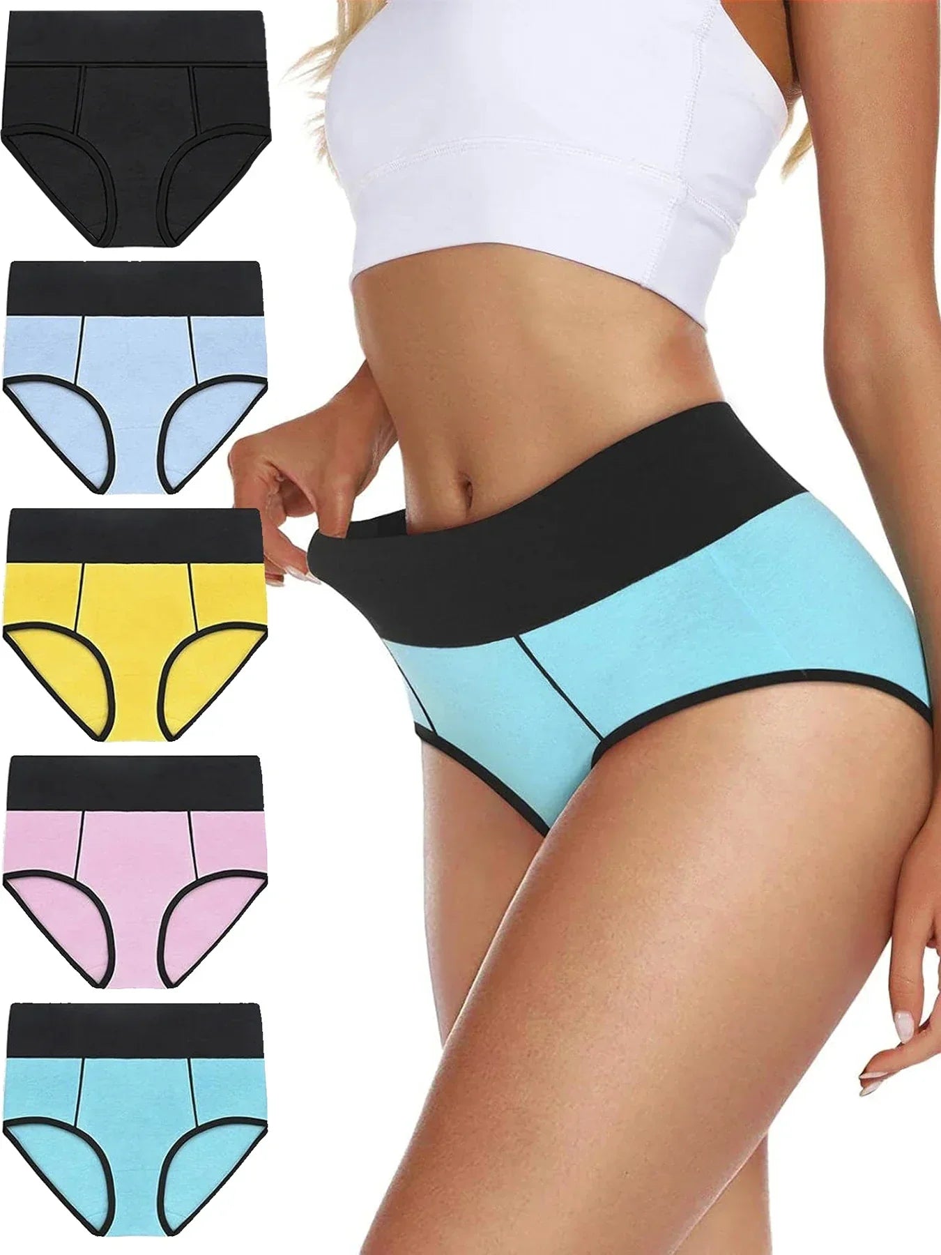 Hedda™ | Set of 5 high-waisted panties