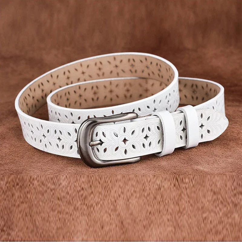 Michela™ | Ladies leather belt (45 inch)