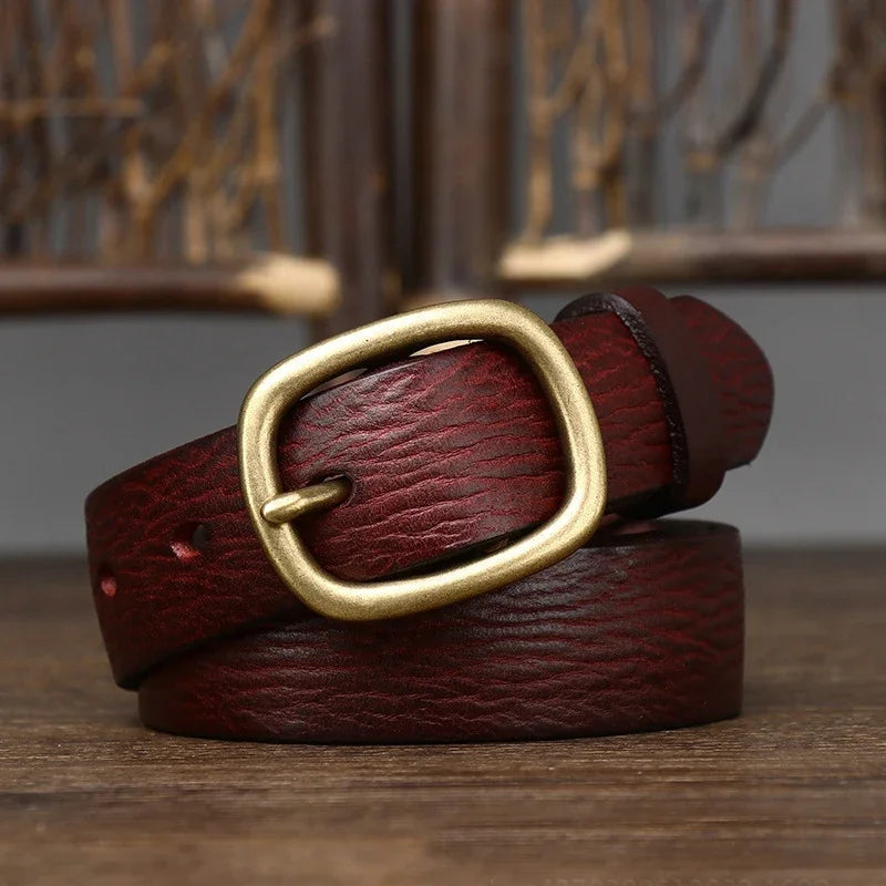 Elisa™ | Leather ladies' belt (1.1 inch wide)
