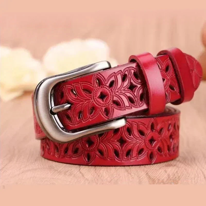 Michela™ | Ladies leather belt (45 inch)