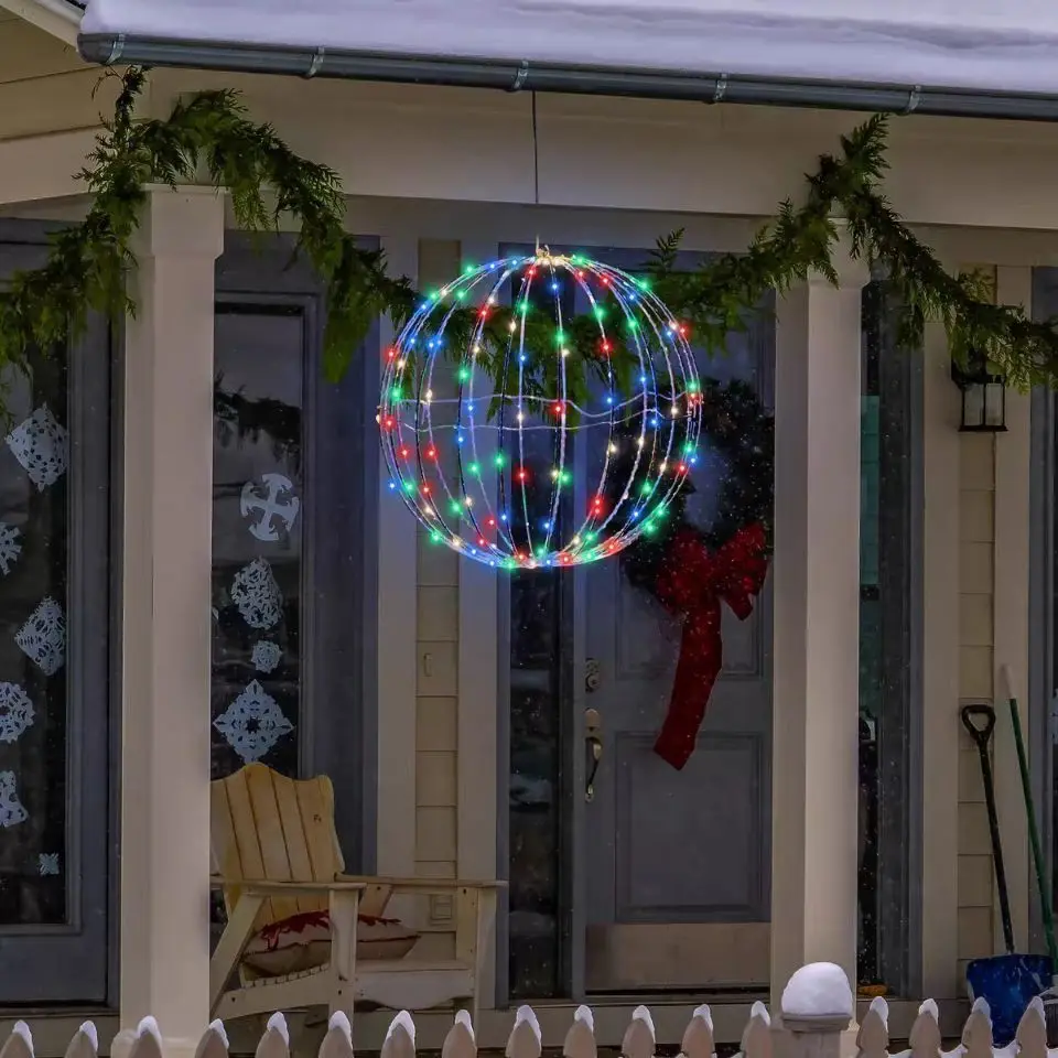 Ledsen™ ChristmasBall: LED Hangende Kerst Bal Lichtjes Voor Buiten Tuin Decoratie