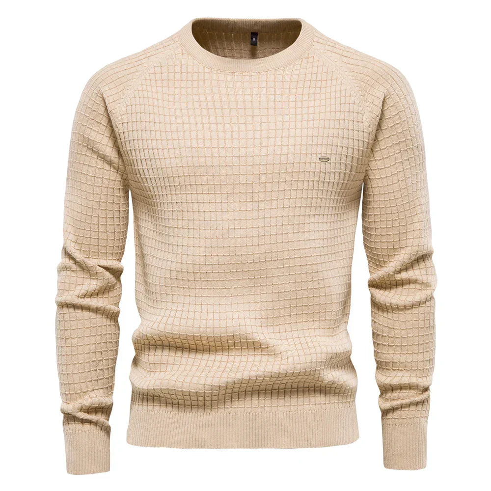 Emil™ | Men's sweater with plaid pattern