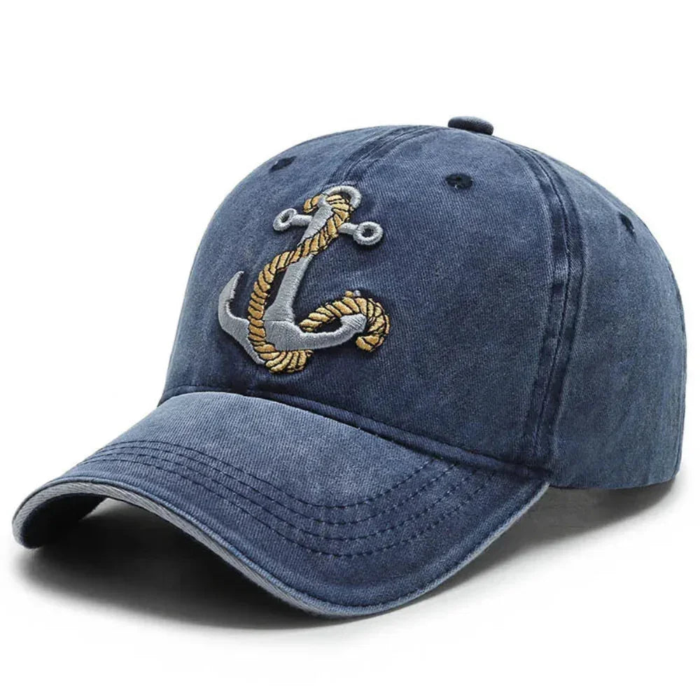 SeaMate™ | Cotton cap with anchor embroidery