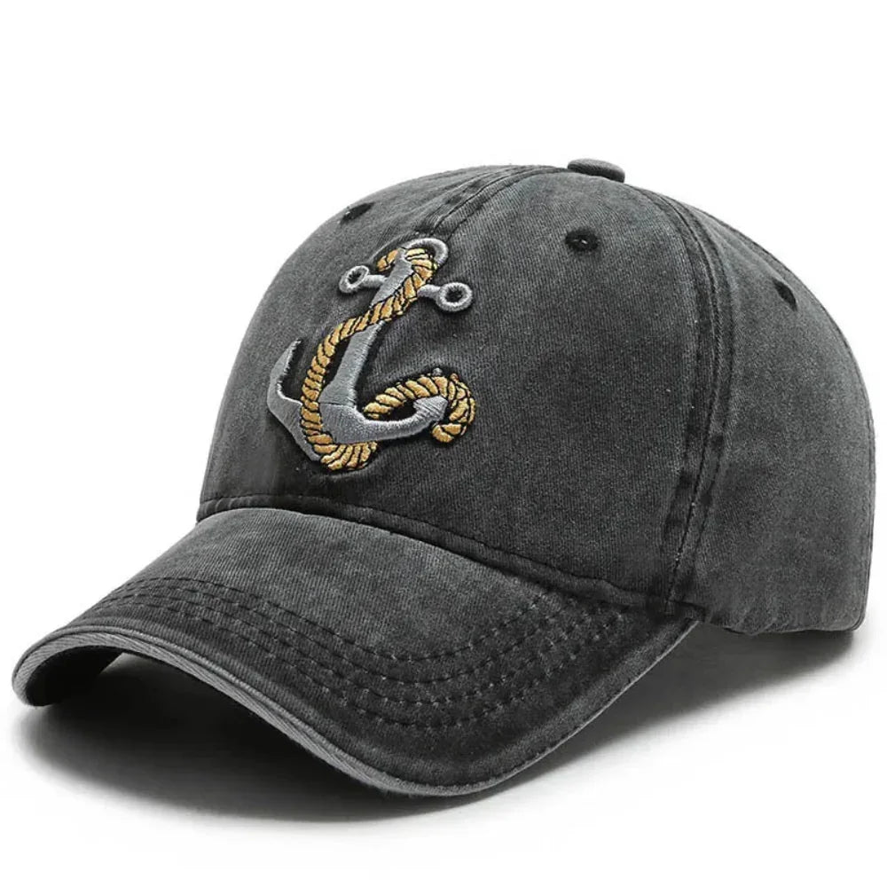 SeaMate™ | Cotton cap with anchor embroidery