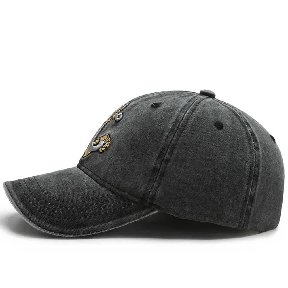 SeaMate™ | Cotton cap with anchor embroidery