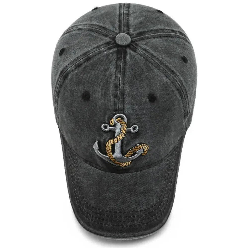 SeaMate™ | Cotton cap with anchor embroidery
