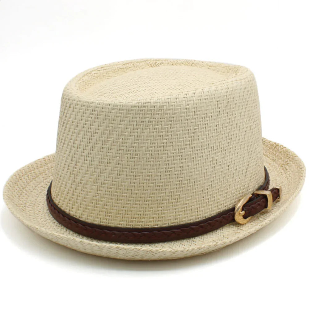 StrawPie™ | Straw porkpie hat