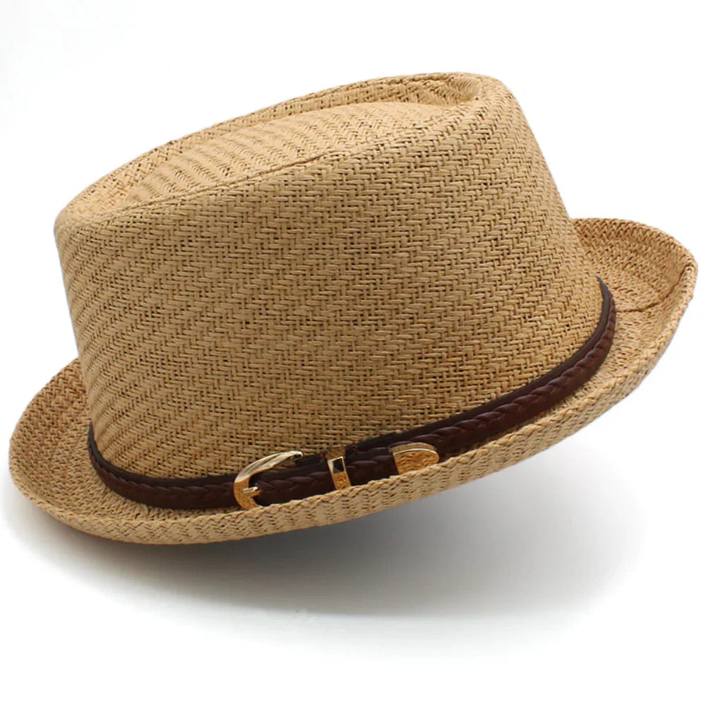 StrawPie™ | Straw porkpie hat