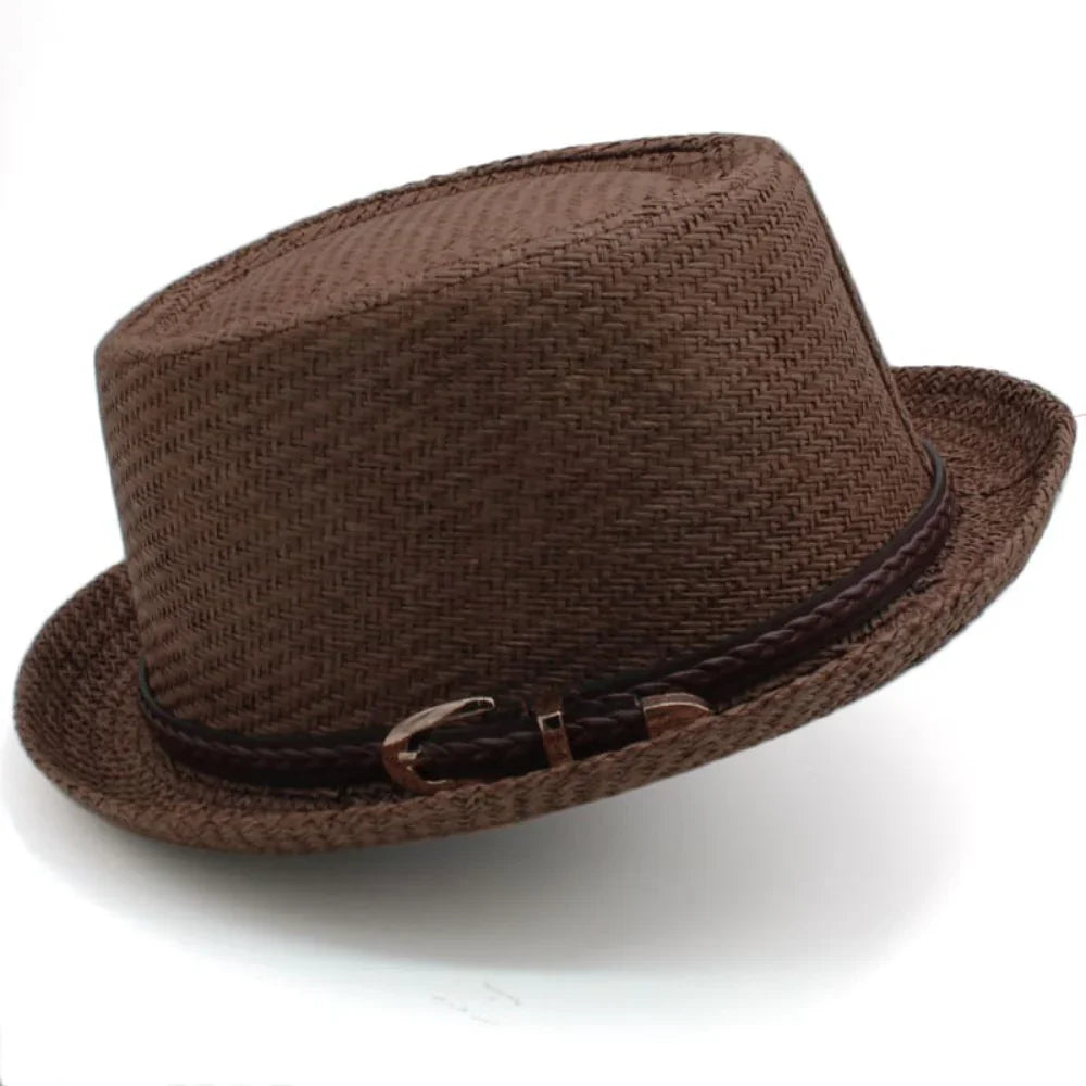 StrawPie™ | Straw porkpie hat
