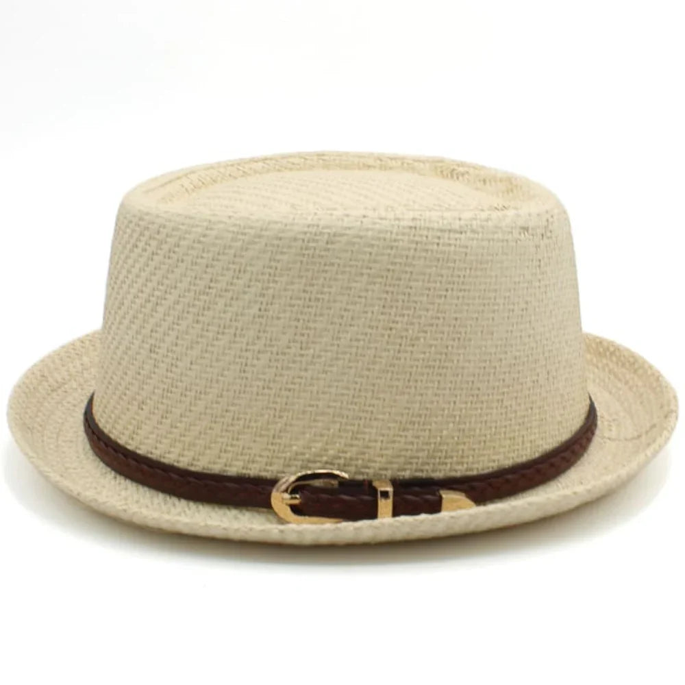 StrawPie™ | Straw porkpie hat