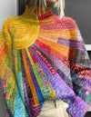 Hillevi™ | Cheerful colorful turtleneck sweater