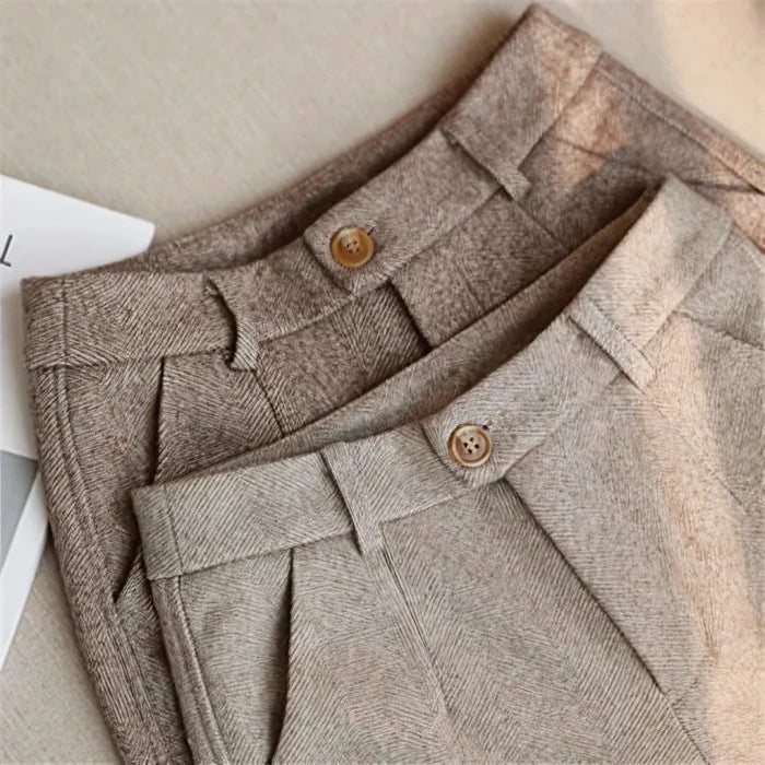 Mike™ | Elegant pure wool suit trousers