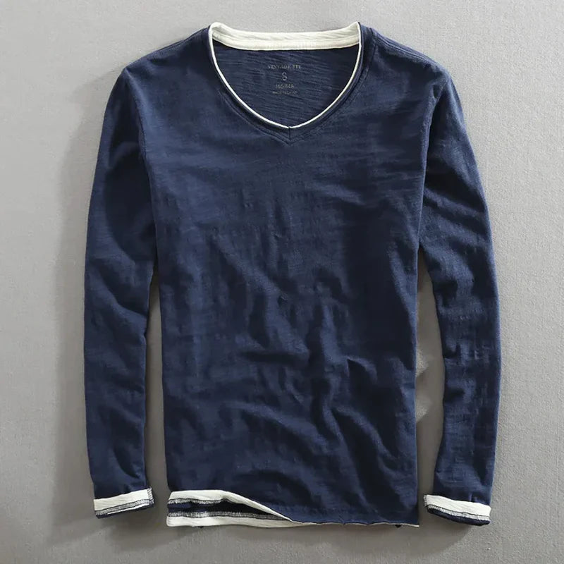 Tazi™ | Long-sleeved cotton shirt