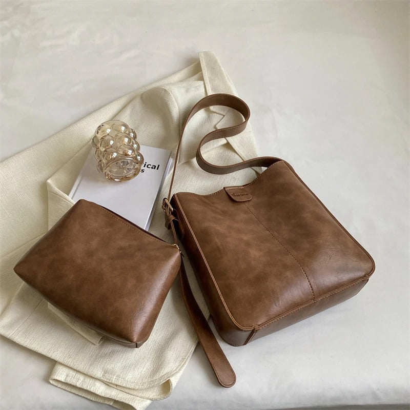 Lieke™ | Set of 4 retro tote bags