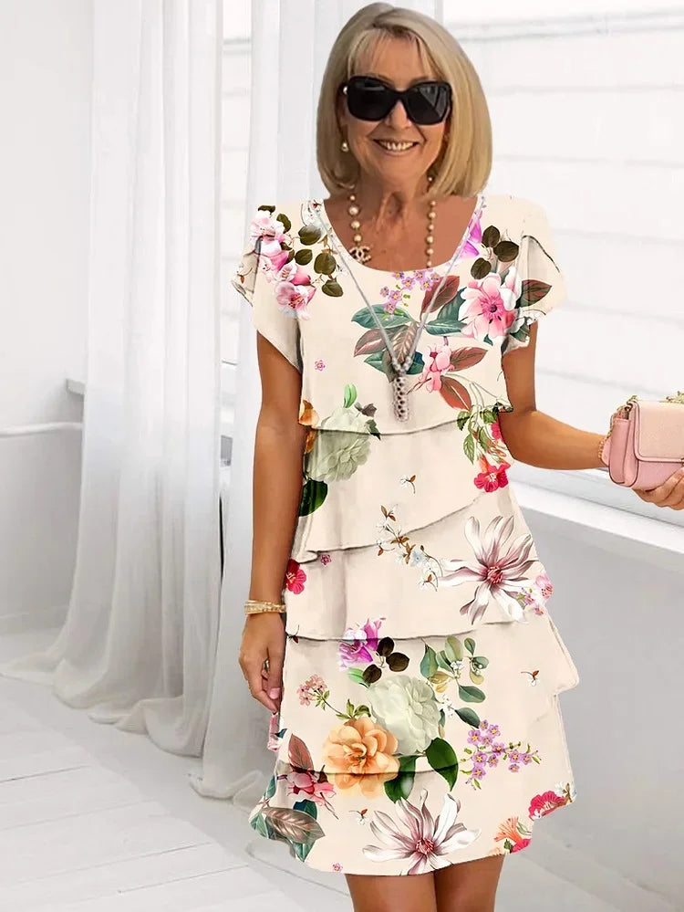 Ginette™ | Elegant floral dress