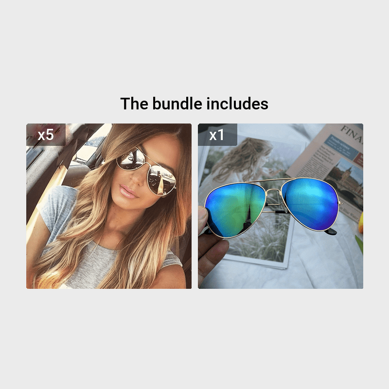 Luna™ | Trendy Retro Colorful Mushroom Mirror Glasses (1+1 Free)