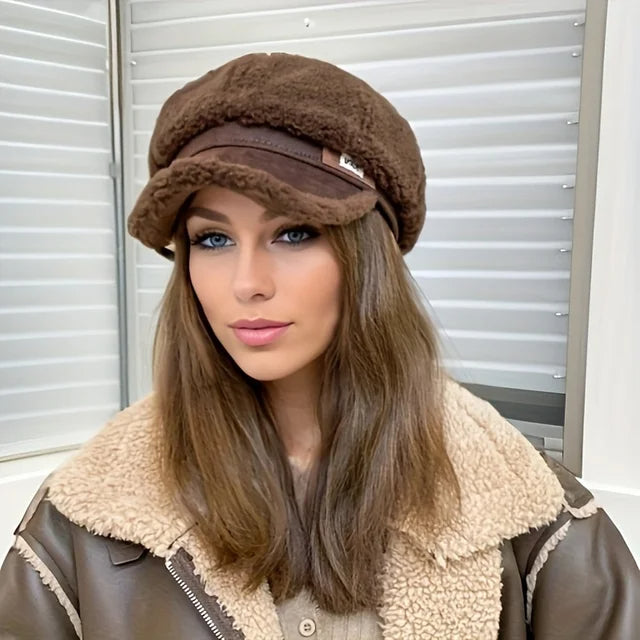 Livia™ | Plush Fleece Beret Cap