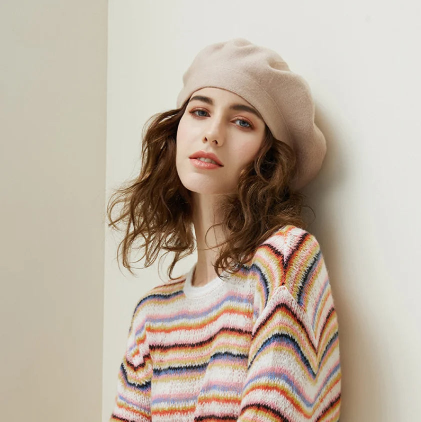 Celeste™ | Cotton-Poly Wool Beret