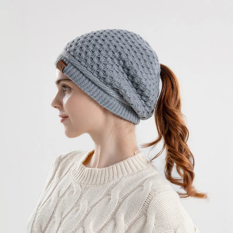 Marcelline™ | Slouch Ponytail Beanie