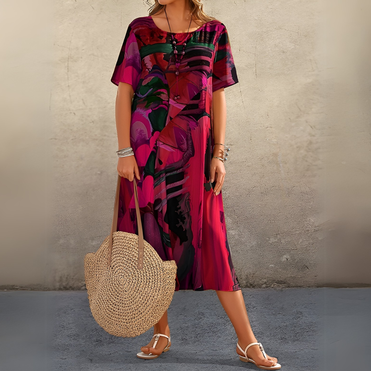 Joelle™ | Elegant flowing floral dress