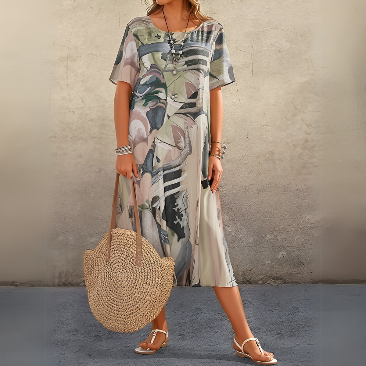 Joelle™ | Elegant flowing floral dress