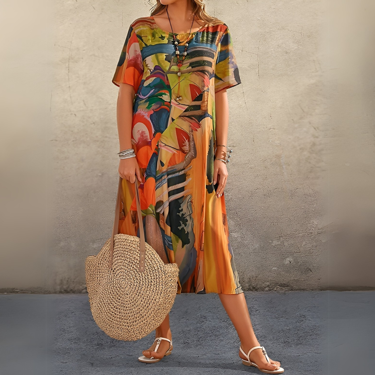 Joelle™ | Elegant flowing floral dress