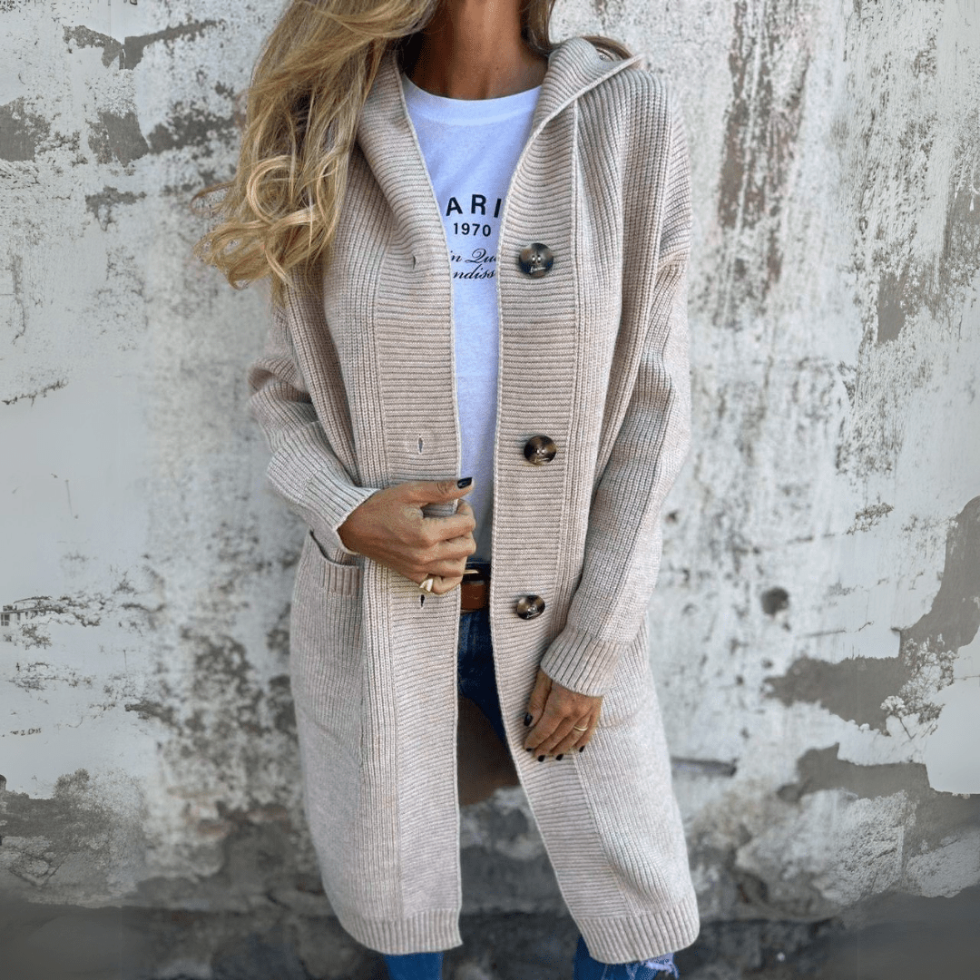 Linnea™ | Elegant long ladies cardigan