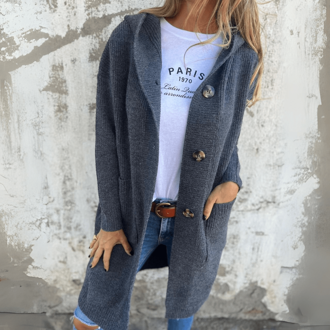 Linnea™ | Elegant long ladies cardigan
